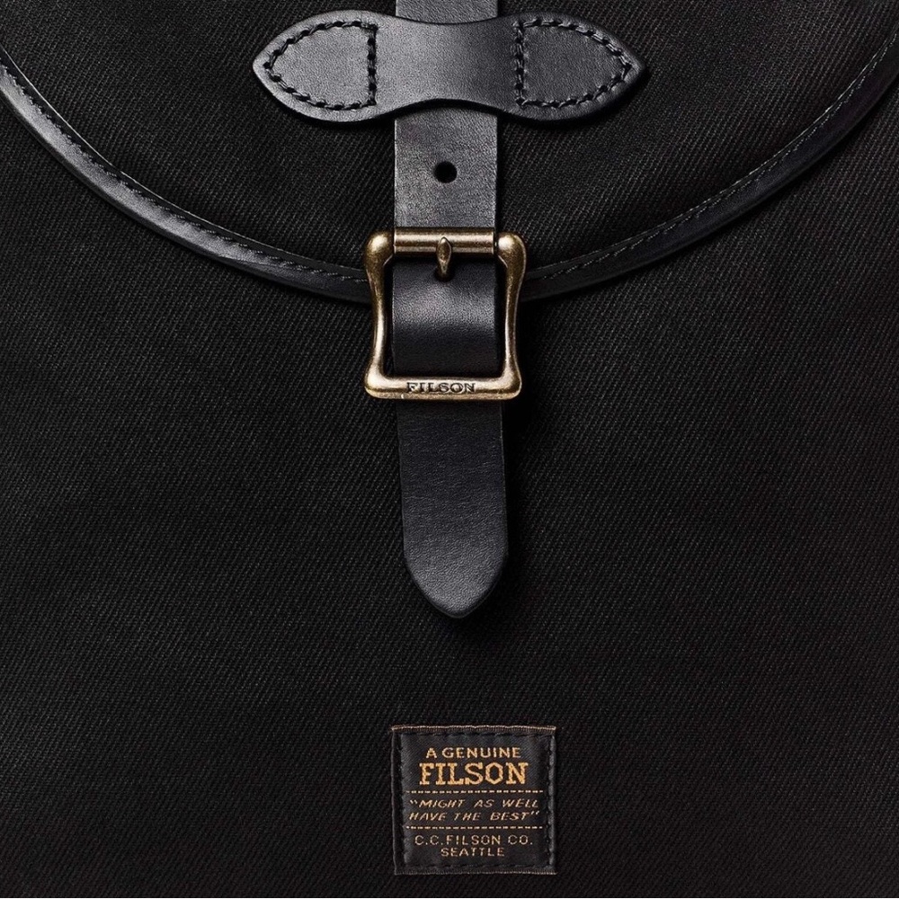 Filson Classic Black Backpack drawstring $506 - Picture 3 of 5